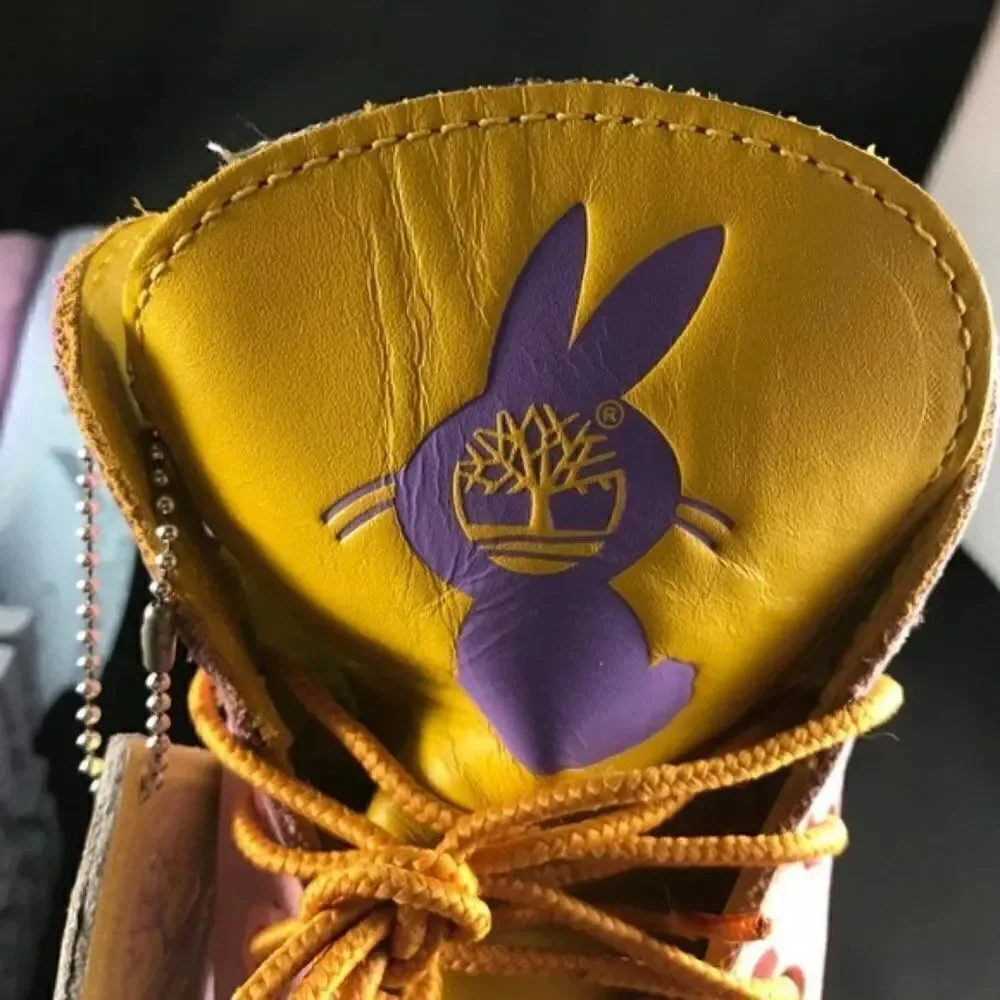 Rare Jeff Staple Design 2007 Easter Timberlands Pigeon Pink Purple Marigold 8M